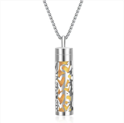 316L Stainless Steel Perfume Oil Diffuser Necklace