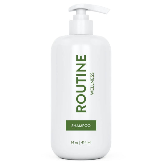 Champú para un cabello más fuerte - Biotina | Vegano | No daña el color | Sin sulfatos | Clínicamente probado | Aceites nutritivos y vitaminas - Romero y limoncillo 14 oz