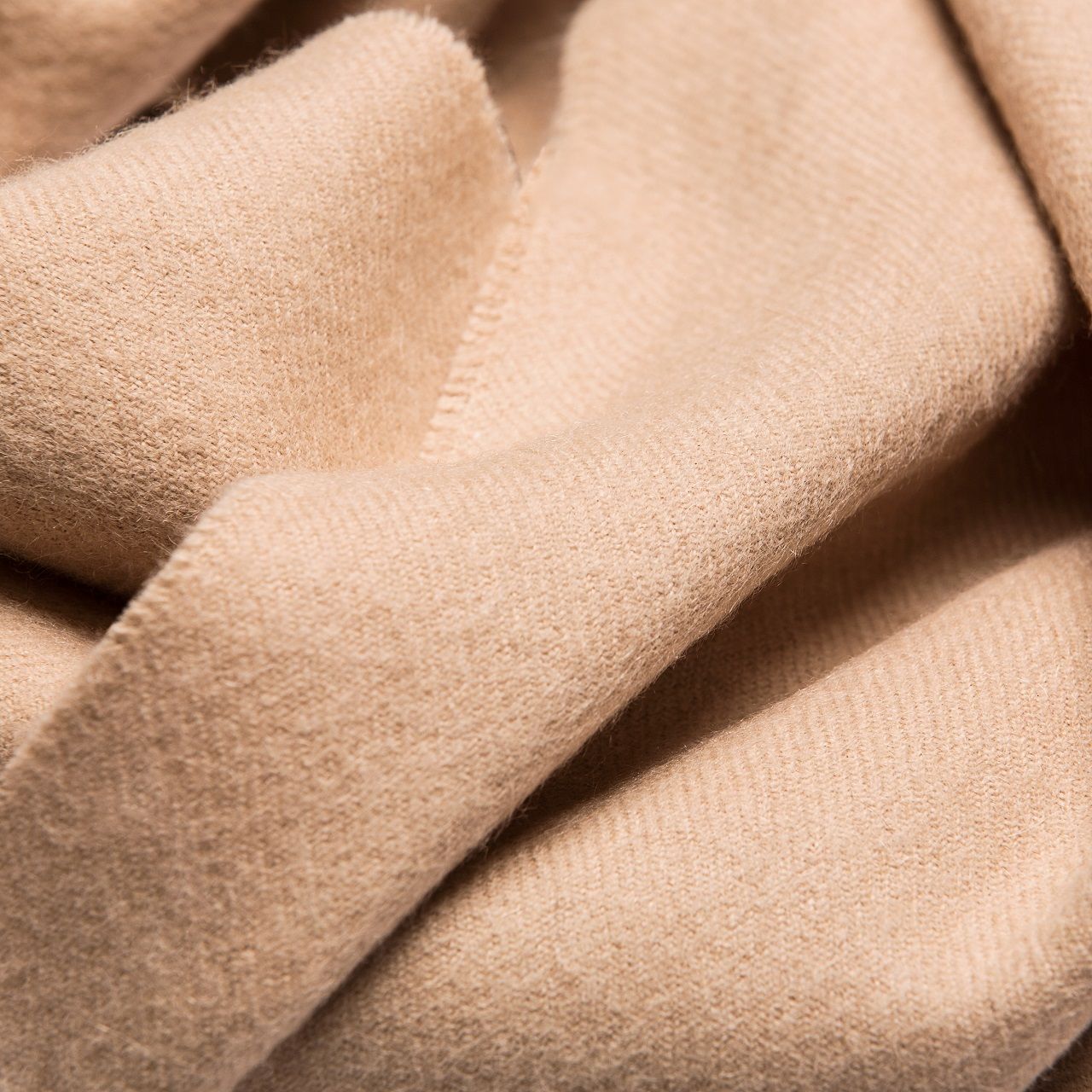 Natural Baby Alpaca Maxi-Scarf with Fringes