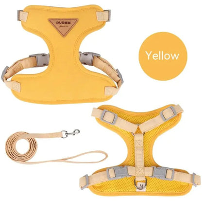 Small Dog Anti - Breaking Harness & Leash - Catch Cards
