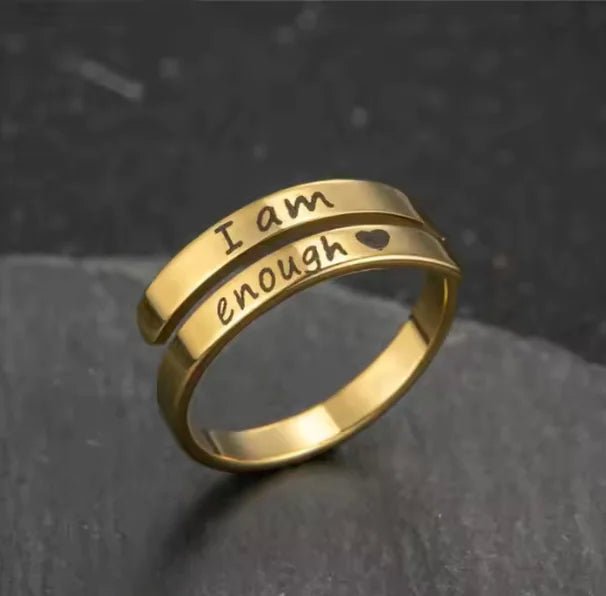 Engraved Adjustable Ring