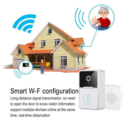 Timbre de seguridad inalámbrico inteligente con WiFi, intercomunicador, cámara de video, timbre para puerta