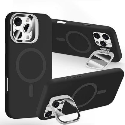 STERKER Designed for iPhone 16 Pro Case with Camera Invisible Stand [Lens Protector] [Compatible with MagSafe] Military Drop Protection Silicone Back Cover 6.3'', Blue - Catch Cards