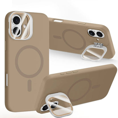 STERKER Designed for iPhone 16 Pro Case with Camera Invisible Stand [Lens Protector] [Compatible with MagSafe] Military Drop Protection Silicone Back Cover 6.3'', Blue - Catch Cards