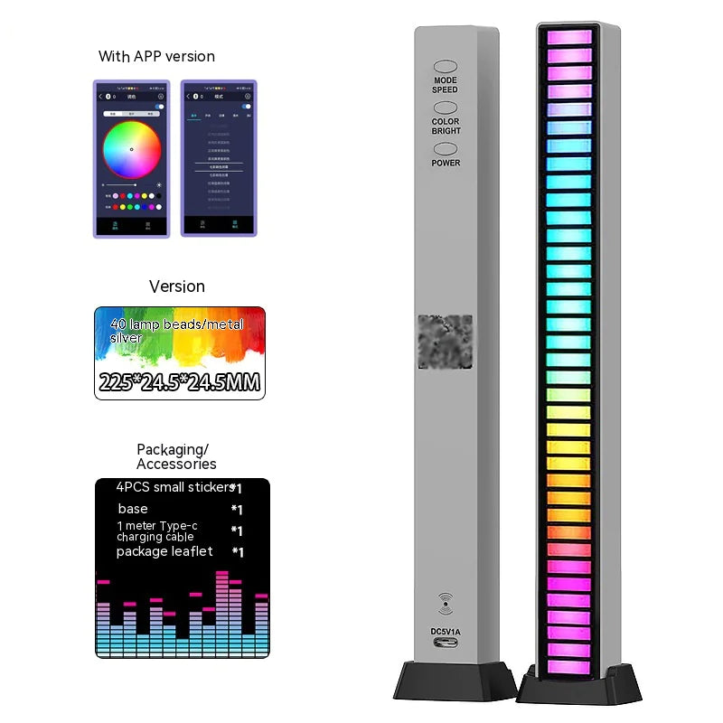 LED Sound Control Light Bar