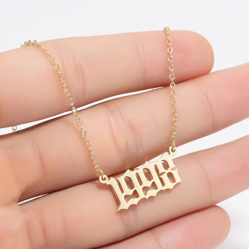 Women's Birth Year Necklace