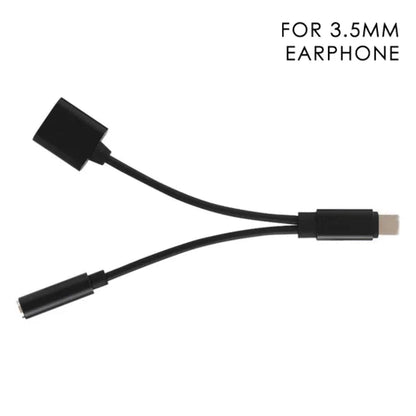 Adaptador Dual de Música e Carregamento