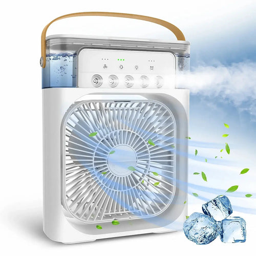 Portable Fan Air Conditioner USB Electric Fan Enjoy the convenience of a portable fan air conditioner that goes wherever you do. With USB compatibility, you can plug it into your laptop, power bank, or car