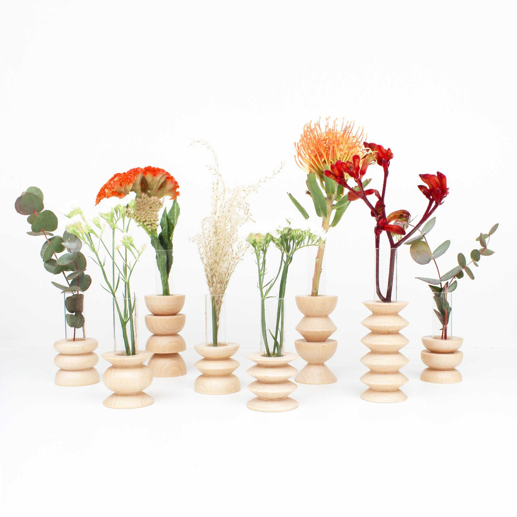 Totem Wooden Vase - Short Nº 3