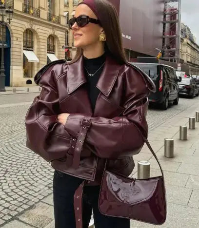 Matte Leather Jacket