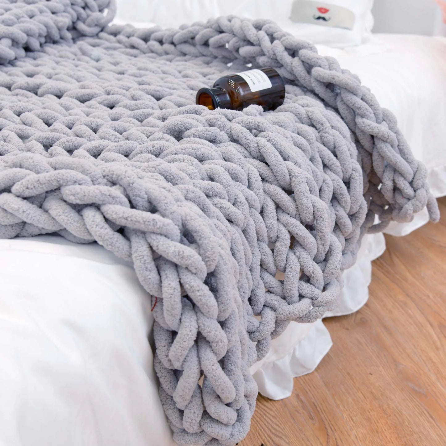 Weighted Knitted Wool Blanket