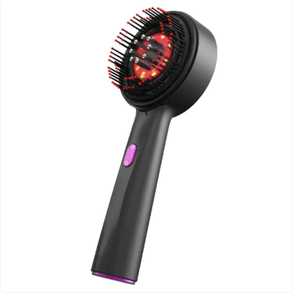 Electric Scalp Massager Comb with Red Light Therapy