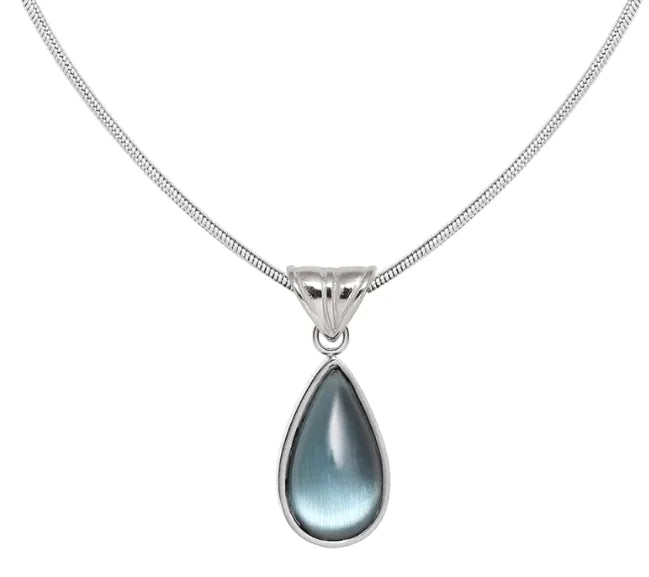 Blue Ocean Water Drop Necklace