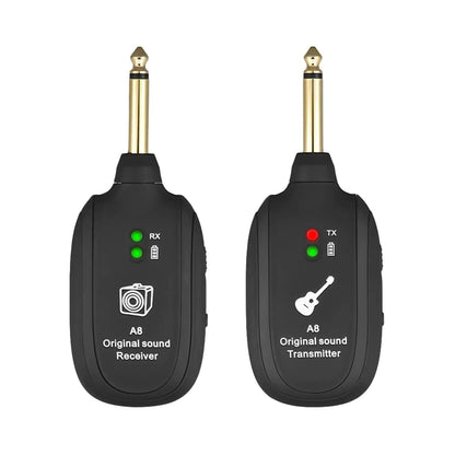 UHF Guitar Wireless System Transmitter+Receiver Built In Rechargeable Battery - HejK.com Marketplace.