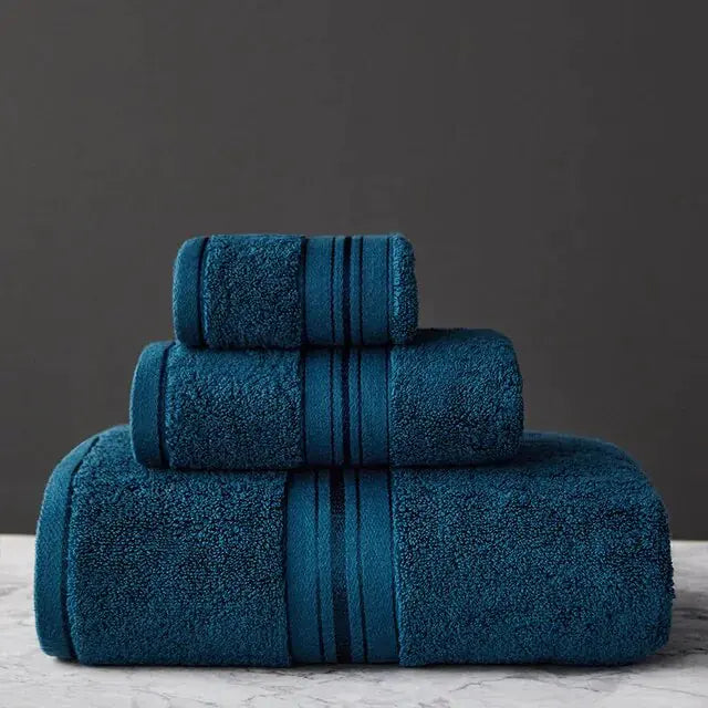 New Egyptian Cotton Bath Towel Set  Made from premium Egyptian cotton, these towels are soft, absorbent, and durable. Egyptian Cotton Towel Set