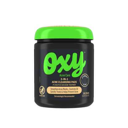 Oxy Maximum Action 3-i-1 behandlingsputer, 90 teller, emballasje kan variere