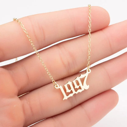 Women's Birth Year Necklace