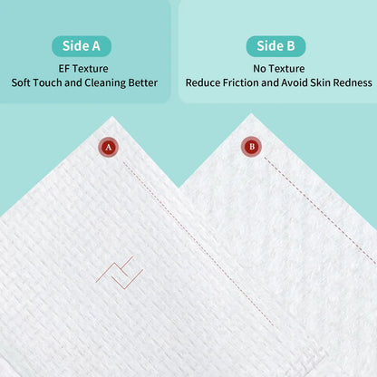 Face Towels, 10"×12" Disposable Face Towel, Face Towelettes XL, Ultra Soft Makeup Remover Dry Wipes, Thick Face Towel for Cleansing,100 Count (2 Pack) 50Count (Pack of 2) Disposable Face Towels US