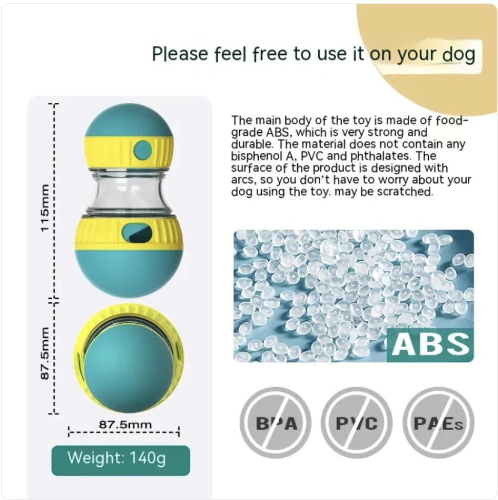 Juguete interactivo para perros con dispensador de comida