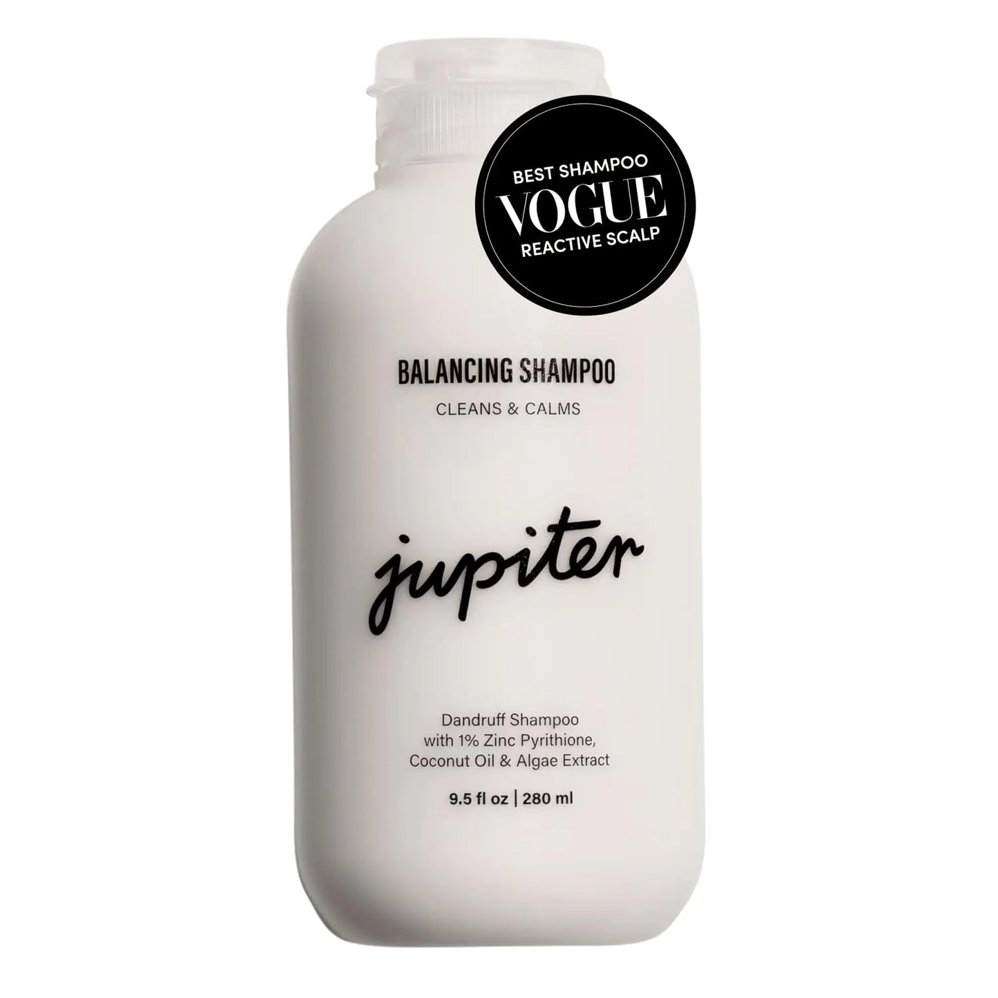 Jupiter Anti Dandruff Shampoo For Women & Men - Physician-Formulated For Flaky, Itchy, Oily, Dry Scalp - Vegan, Sulfate Free - Color Safe & Paraben Free Anti-Dandruff Shampoo With Zinc - 9.5 fl. Oz