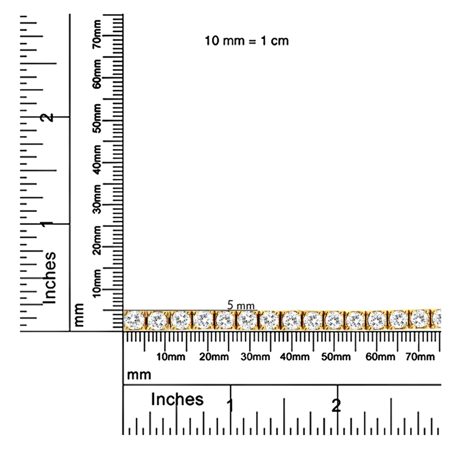 14K gult gull 3.0 Cttw 4-pinnesett rundt briljantslipt klassisk tennisarmbånd (JK Color, VVS2-VS1 Clarity) - 7,25" tommer