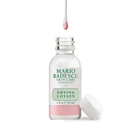 Mario Badescu Drying Lotion for All Skin Types| Blemish Spot Treatment with Salicylic Acid and Sulfur | Dries Surface Blemishes 01 Drying Lotion Glass Bottle, 1 Fl oz