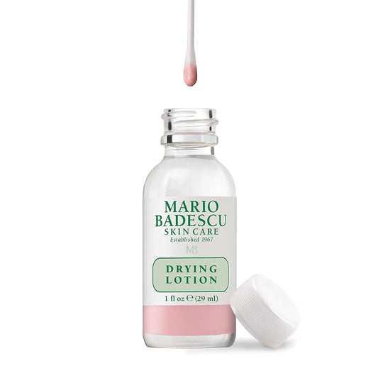 Mario Badescu tørkelotion for alle hudtyper| Blemish Spot-behandling med salisylsyre og svovel | Tørker overflateflekker 01 Drying Lotion Glass Bottle, 1 Fl oz