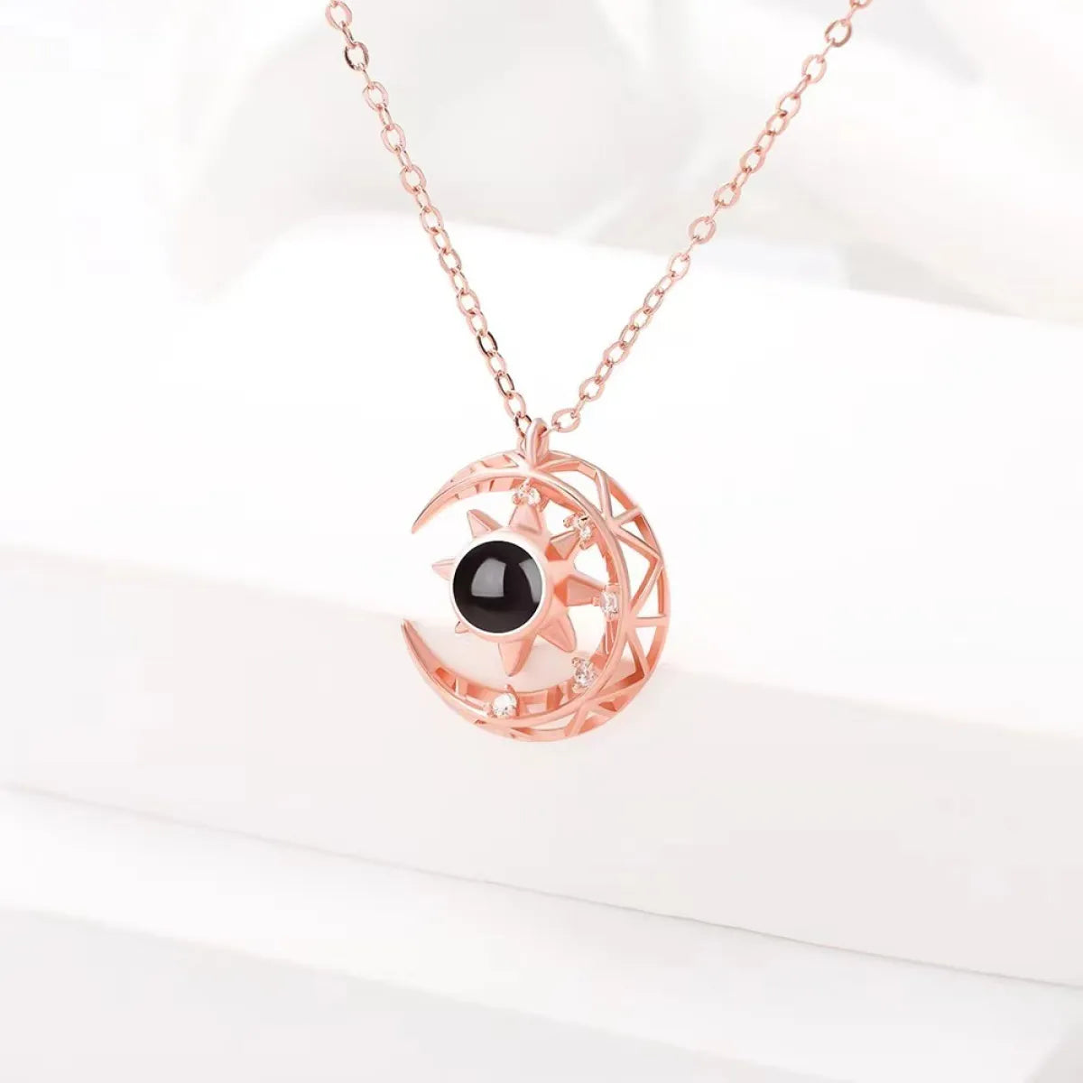 Star Moon Projection Necklace