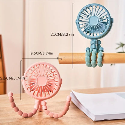 USB Mini Octopus Fan: Adjustable, Portable, Multifunctional.