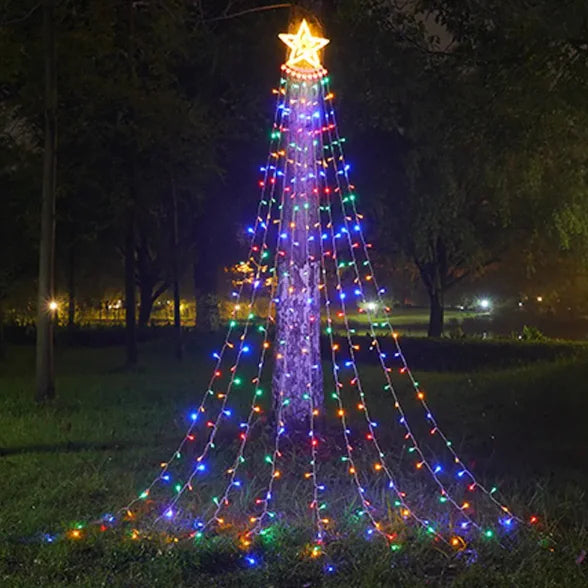 LED Star Waterfall Light - Five-Pointed Light