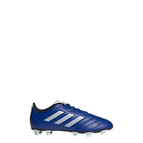 Botas de fútbol Adidas Goletto VIII para niños, unisex, para terreno firme, talla 11, azul royal/blanco/negro, Goletto VIII