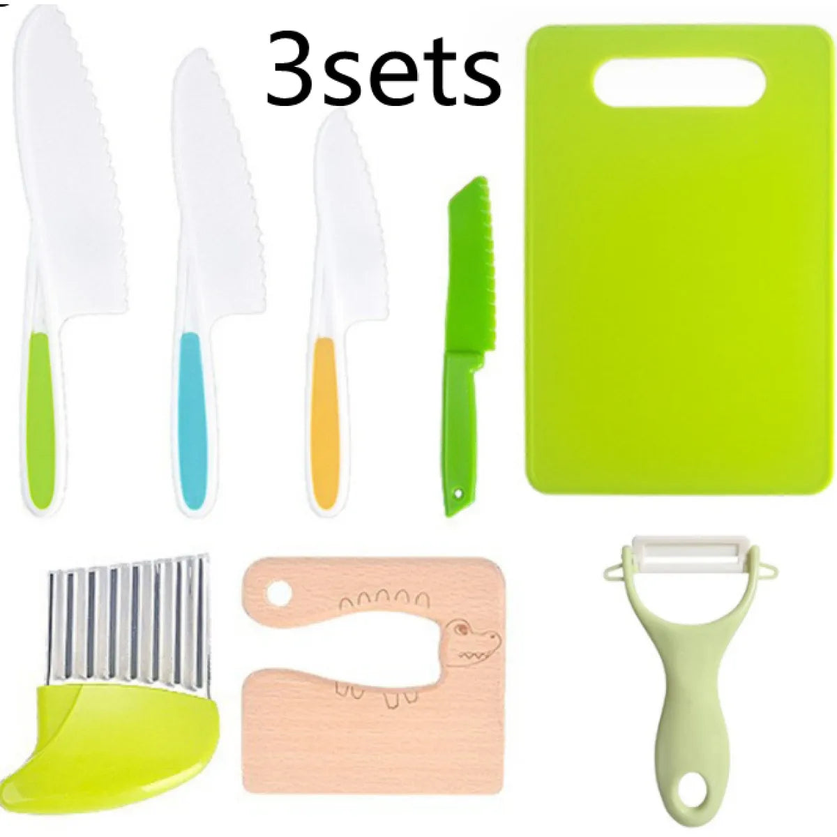 Children's Plastic Kitchen Tools Set WEM Support (www.WEM.support)