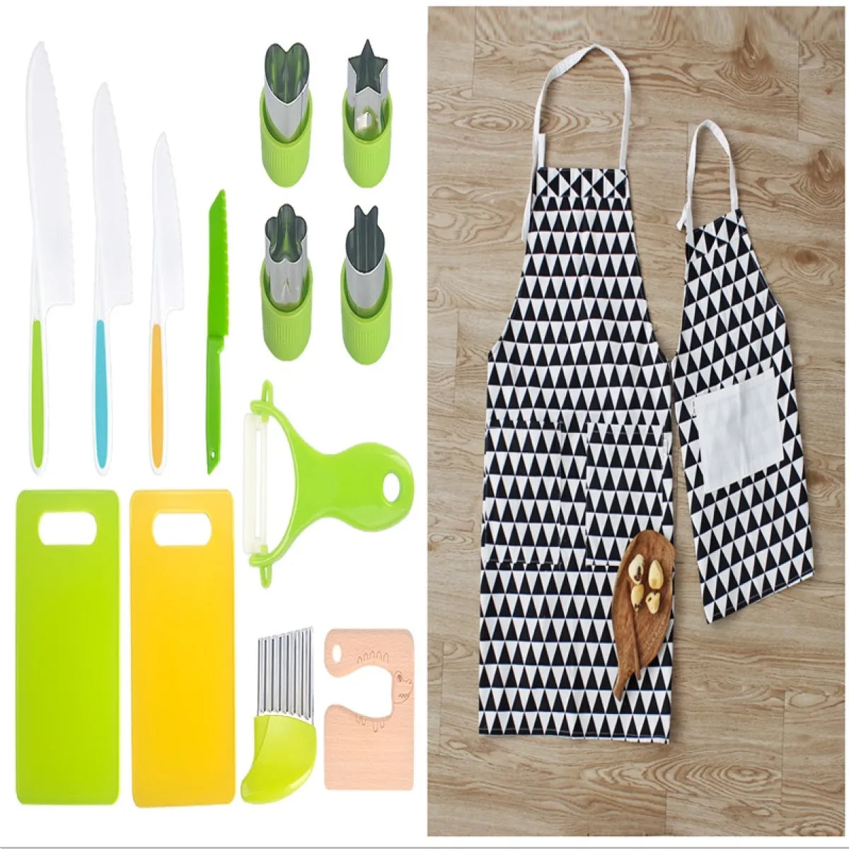 Children's Plastic Kitchen Tools Set WEM Support (www.WEM.support)