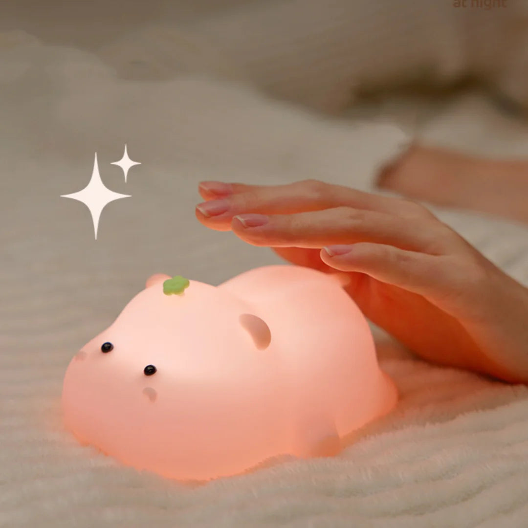 Hippo Silicone Night Light WEM Support (www.WEM.support)