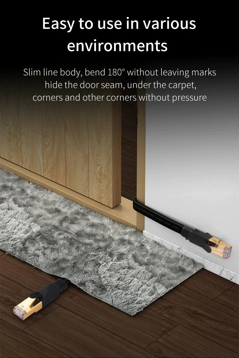 Cat 8 Ethernet RJ45 Cable Super Speed 40Gbps Patch LAN Network Gold Plated Lot WEM Support (www.WEM.support)