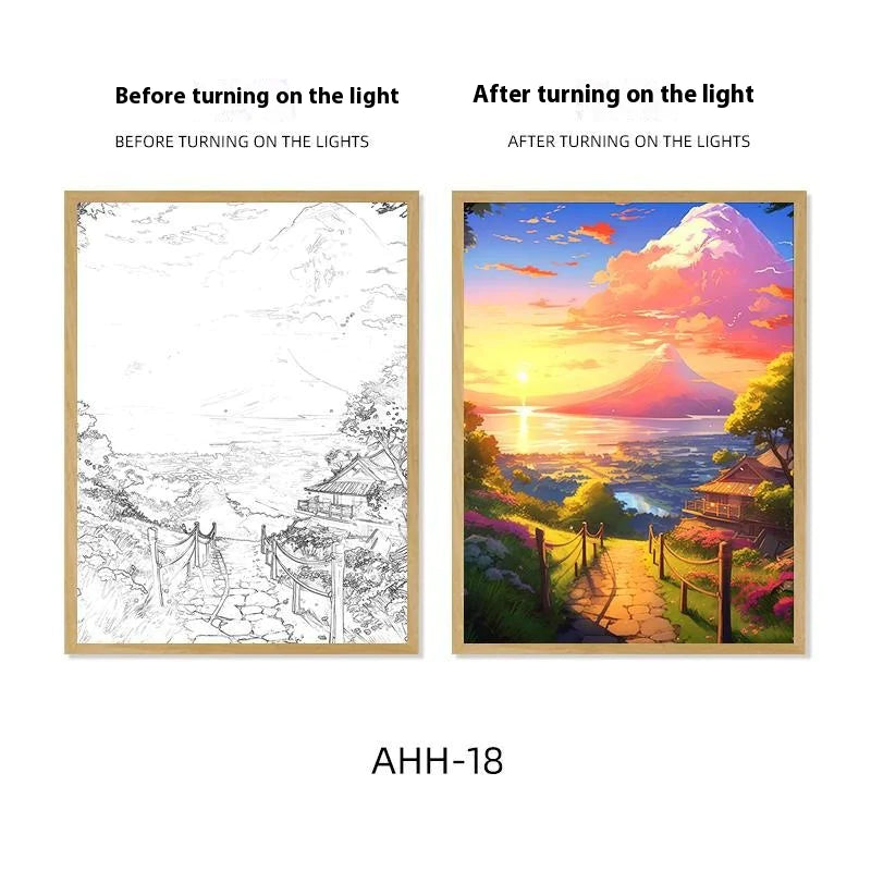 Decorative Painting Night Lamp WEM Support (www.WEM.support)