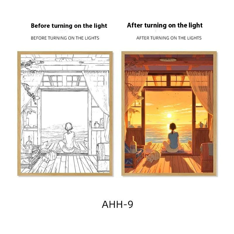 Decorative Painting Night Lamp WEM Support (www.WEM.support)