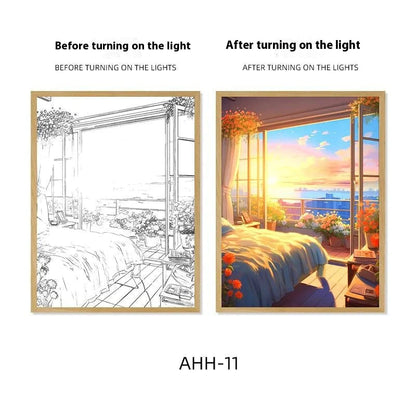 Decorative Painting Night Lamp WEM Support (www.WEM.support)