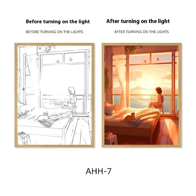 Decorative Painting Night Lamp WEM Support (www.WEM.support)