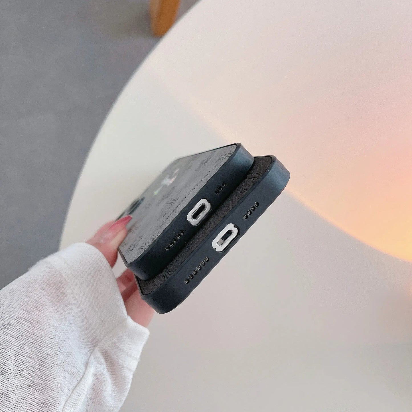 Vintage Leather Laser Pattern WEM Support (www.WEM.support)