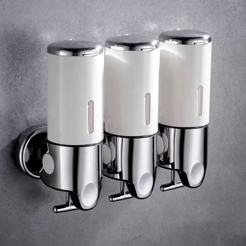 Wall-Mounted Shampoo & Shower Gel Dispenser WEM Support (www.WEM.support)