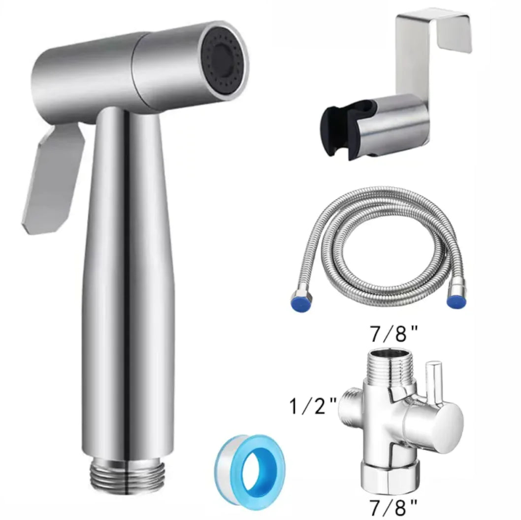 304 Stainless Steel Toilet Spray Gun Set WEM Support (www.WEM.support)