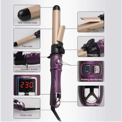 LCD Temperature Controlled Automatic Hair Curler WEM Support (www.WEM.support)