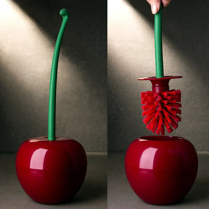 Cherry Shape Plastic Toilet Brush Set WEM Support (www.WEM.support)