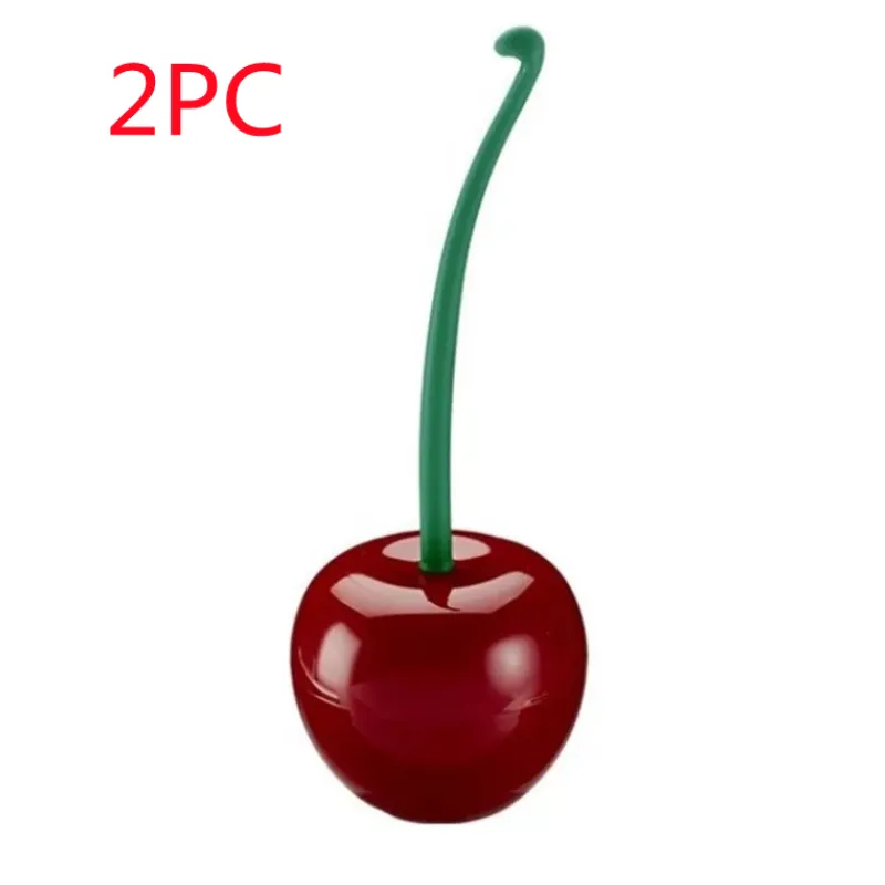 Cherry Shape Plastic Toilet Brush Set WEM Support (www.WEM.support)