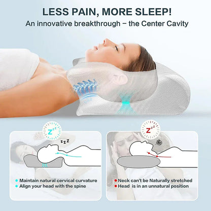 Ergonomic Contour Neck Pillow WEM Support (www.WEM.support)