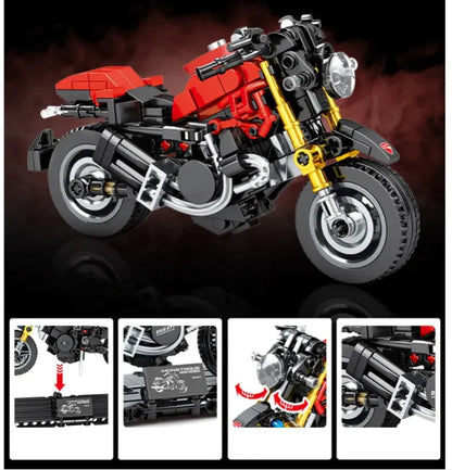 Kids' Motorcycle Building Block Model Kit WEM Support (www.WEM.support)