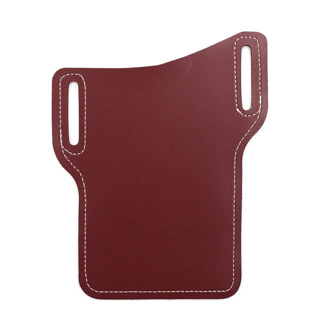 Men Cell Phone Belt Pack Bag Loop Waist Holster Pouch Case Leather Wallet Cover WEM Support (www.WEM.support)