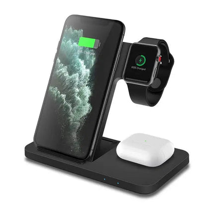 3-in-1 Wireless Fast Charging Dock Station WEM Support (www.WEM.support)