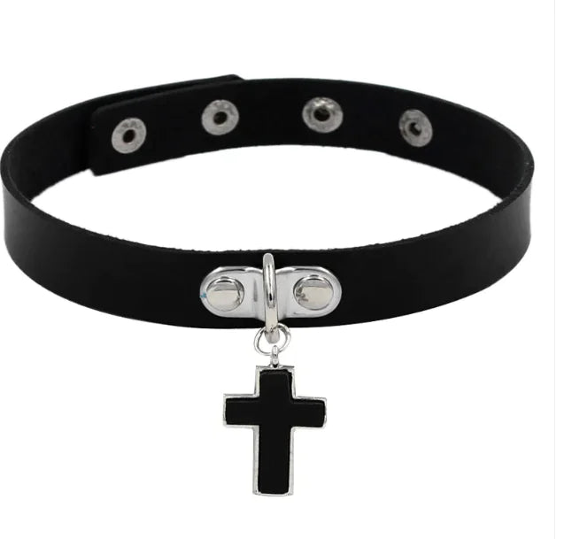 Personalized Punk Leather Collar Necklace Simple And Fashionable WEM Support (www.WEM.support)